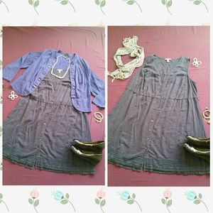 Grey/Blue Croft Dress